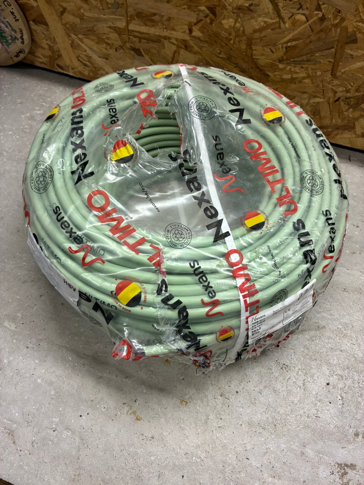 Nexans XGB Cca ULTIMO 5G1,5 – rouleau 100 m – neuf emballé, Bricolage & Construction, Électricité & Câbles, Enlèvement, Comme neuf