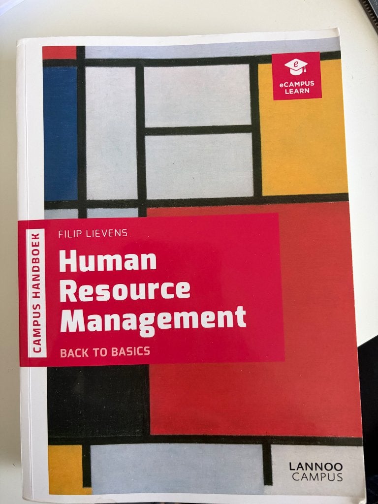 Human Resource Management - Filip Lievens, Ophalen of Verzenden, Zo goed als nieuw, Hogeschool, Lannoo Campus
