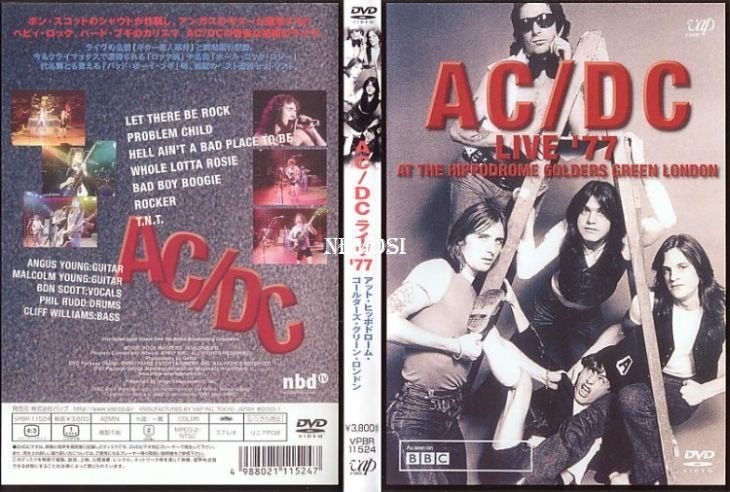 DVD - AC/DC - LIVE '77, Cd's en Dvd's, Dvd's | Muziek en Concerten, Nieuw in verpakking, Concert, Eerste persing, Import, Alle leeftijden