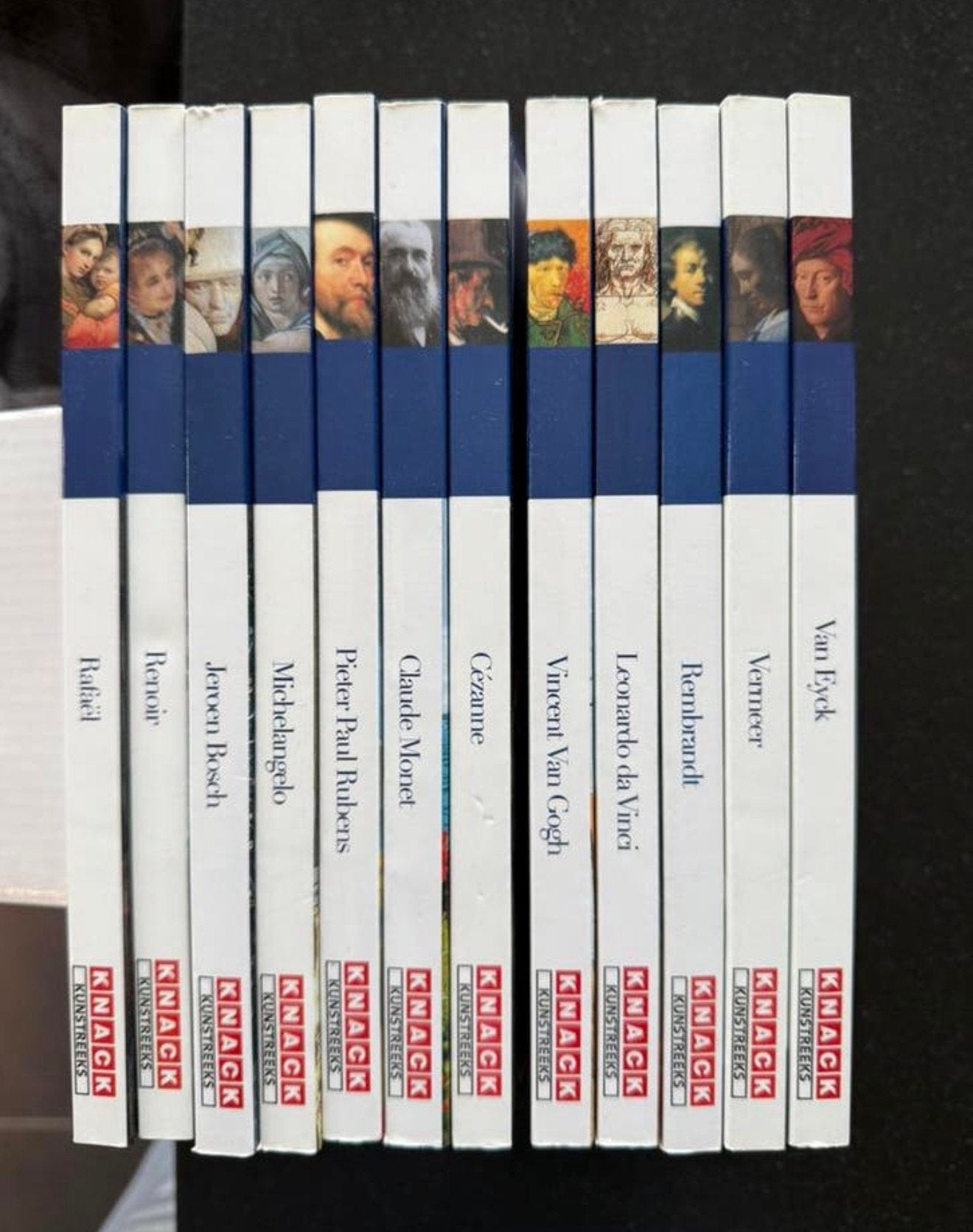 Volledige kunstreeks KNACK 12 boeken: van Gogh, da Vinci,…, Ophalen, Zo goed als nieuw