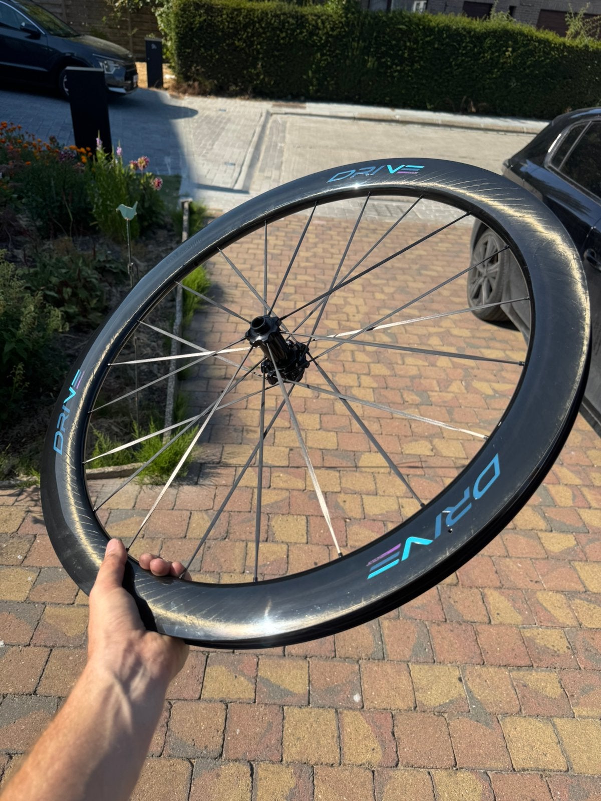 Elitewheels Drive 50D II - carbon wheelset, Fietsen en Brommers, Fietsonderdelen, Racefiets, Zo goed als nieuw, Carbon, Ophalen
