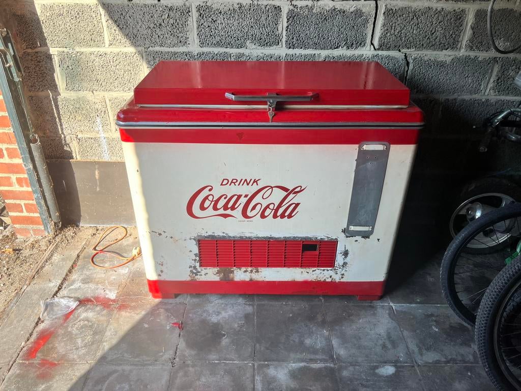 Vintage Coca-Cola Frigo 1940 Belgisch Fabrikaat Antwerpen!), Verzamelen, Ophalen