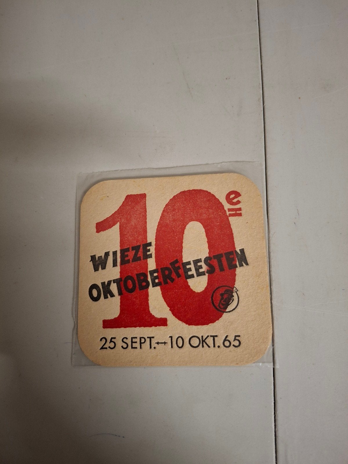 oud bierviltje wieze 10e oktoberfeesten, Enlèvement ou Envoi