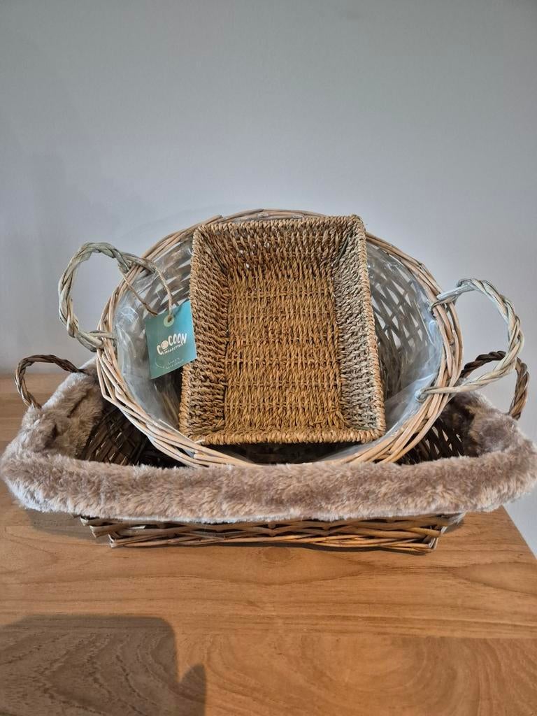 Set rieten mandjes, Huis en Inrichting, Ophalen