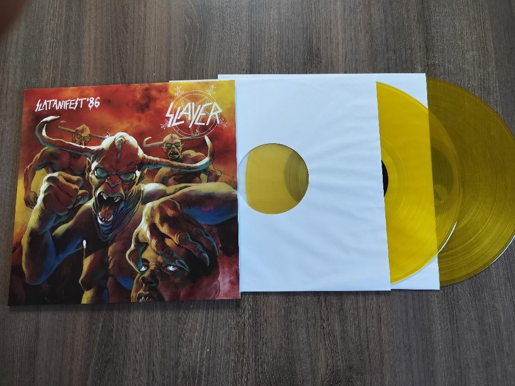SLAYER - SLATANIFEST '86 - 2 lp color vinyl, Double LP, Enlèvement ou Envoi