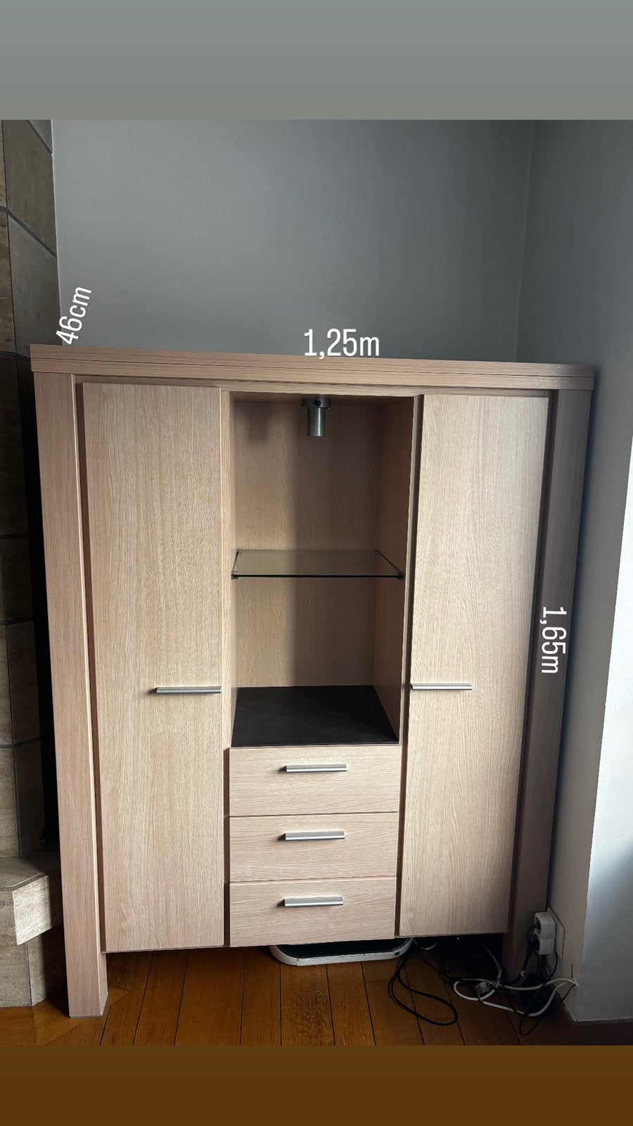 2x vitrinekasten, 1x commodekast, 1x eettafel, Huis en Inrichting, Ophalen, Zo goed als nieuw