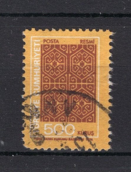 TURQUIE Yt. S137 Sceau de service estampillé  1977, Envoi, Autres pays, Affranchi