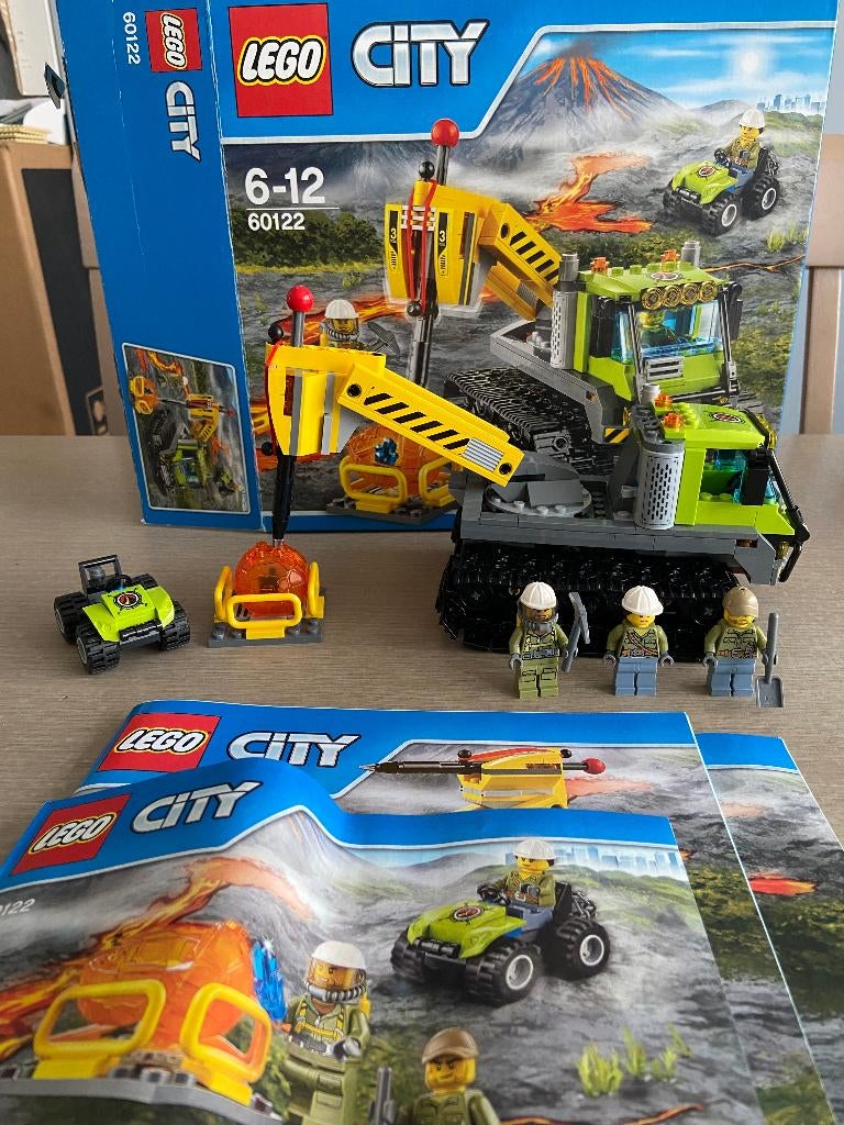 lego 60122 vulkaan crawler, City, Instructions incluses, Enlèvement ou Envoi, Lego