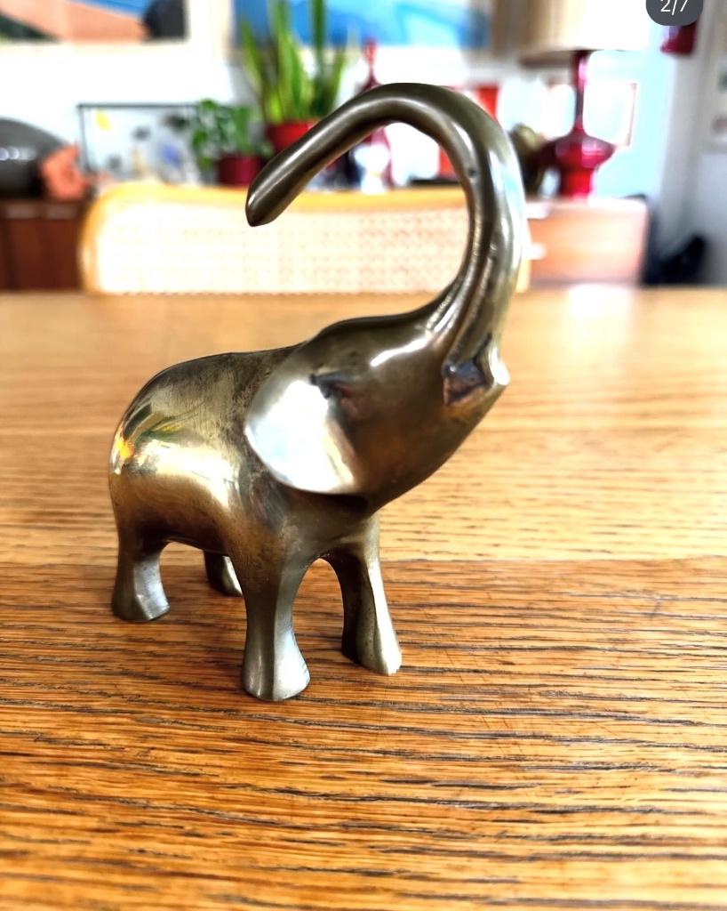 Olifant in messing, Antiek en Kunst, Ophalen of Verzenden, Koper