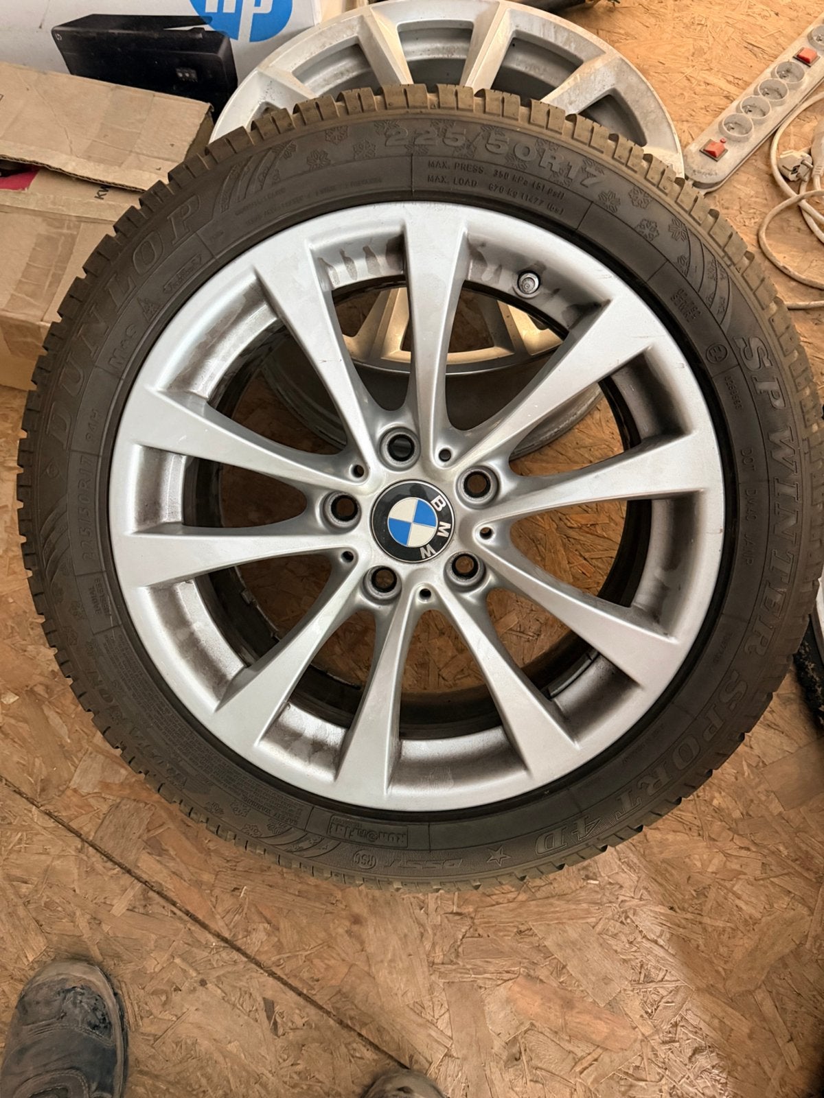 Originele BMW F30 F32 winterset, Auto-onderdelen, Ophalen, Gebruikt, Banden en Velgen, 17 inch