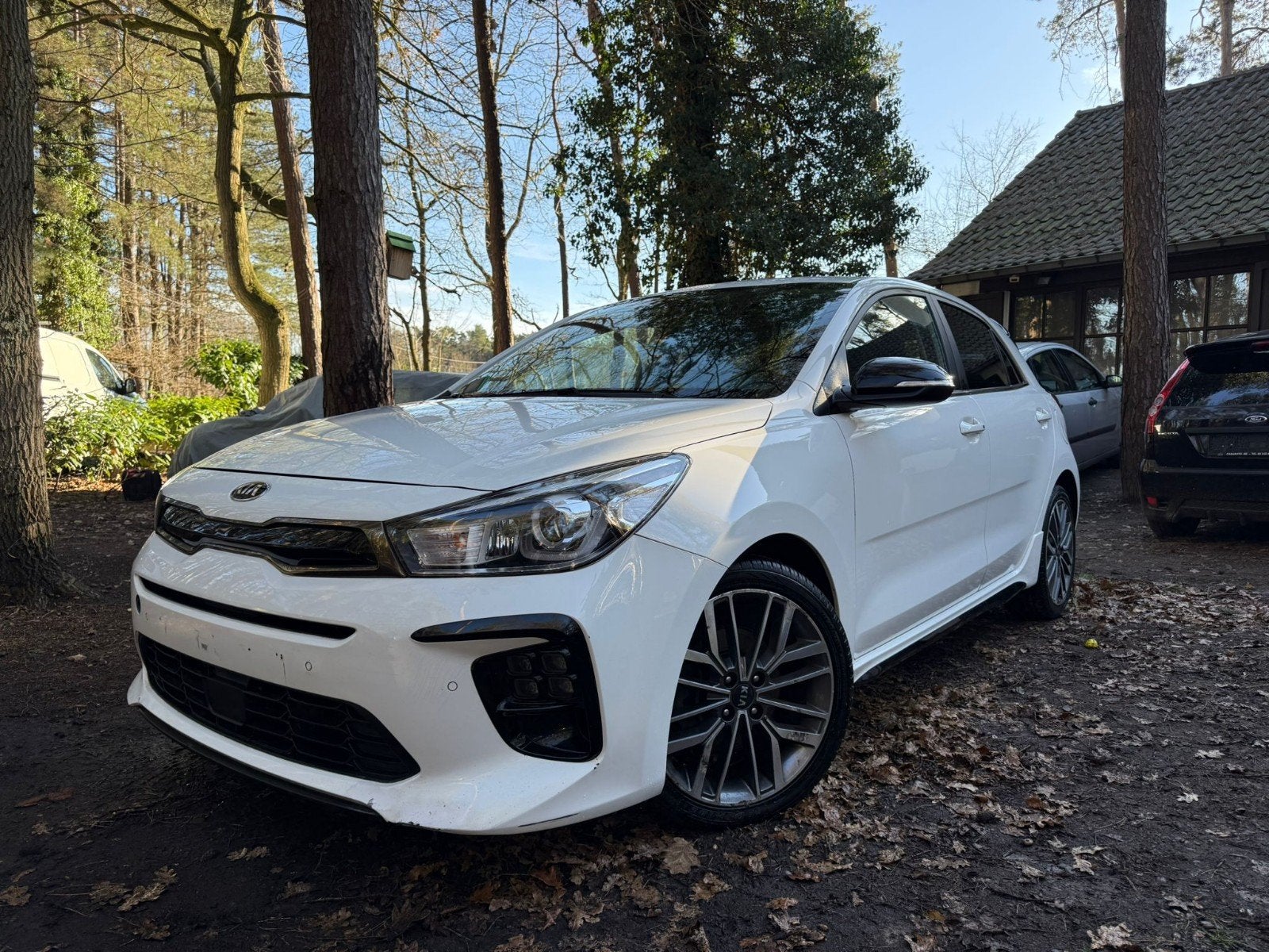 Kia rio GT-Line 1.0 T-GDI 0471 8989 30, Auto's, Automaat, Leder en Stof, Wit, 5 deurs