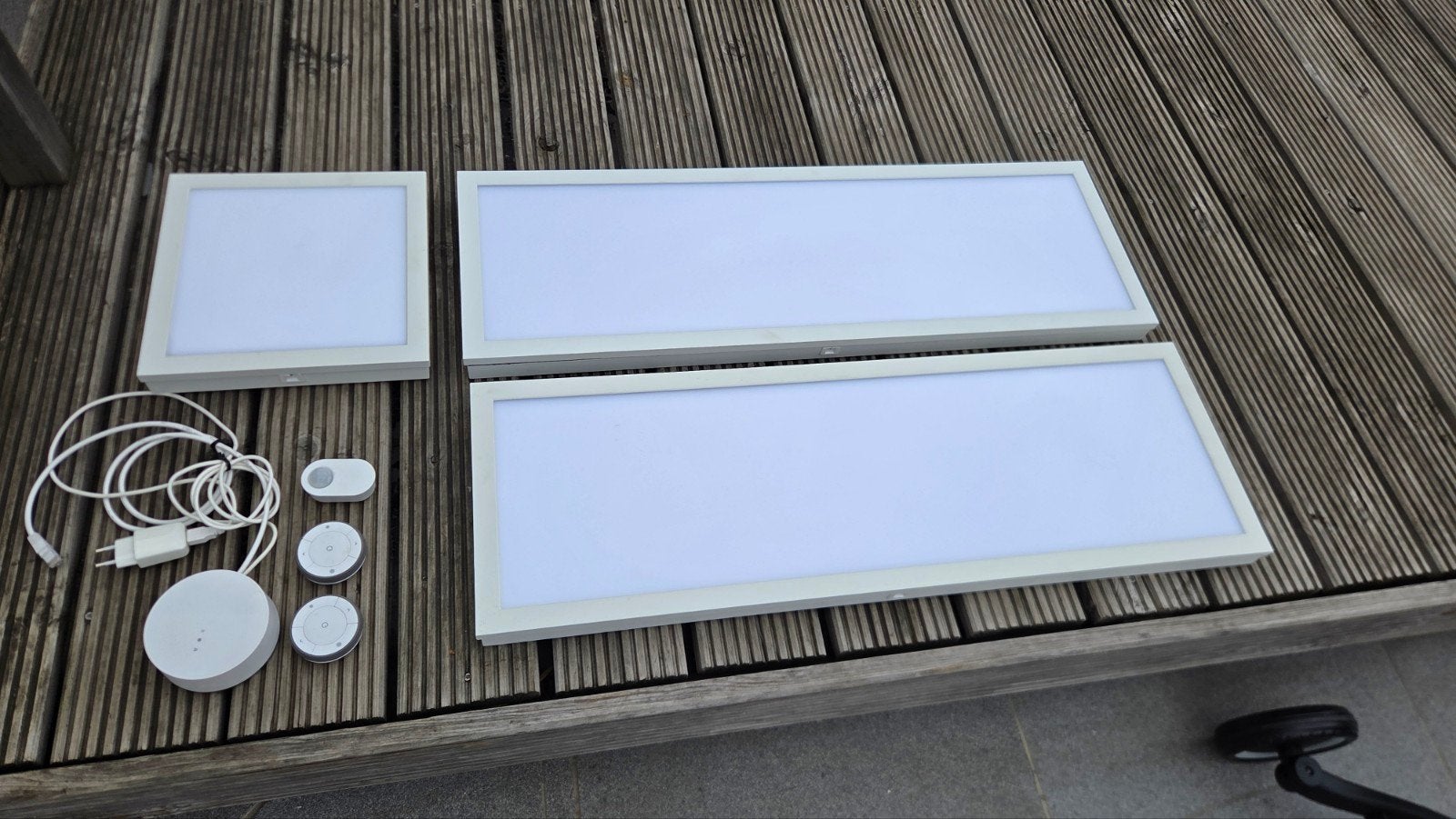IKEA TRÅDFRI Smart Verlichting Set FLOALT LED Panelen + Hub, Ophalen, Zo goed als nieuw, Paneel