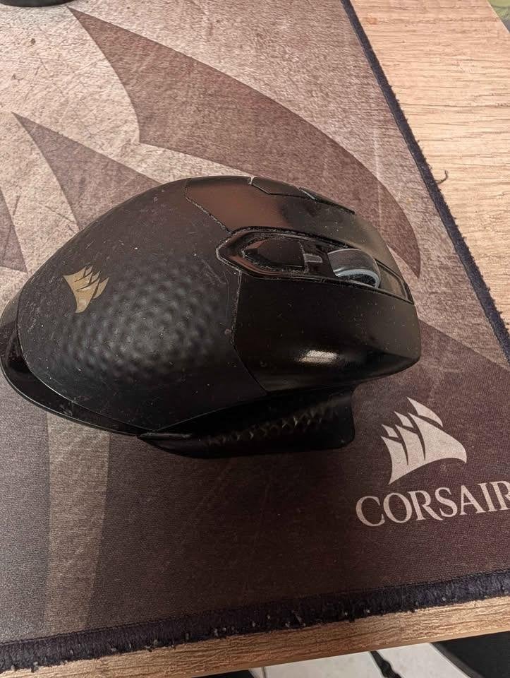 Souris Gaming Sans Fil Corsair Dark Core RGB, Computers en Software, Muizen, Ophalen, Muis, Gebruikt, Ergonomisch