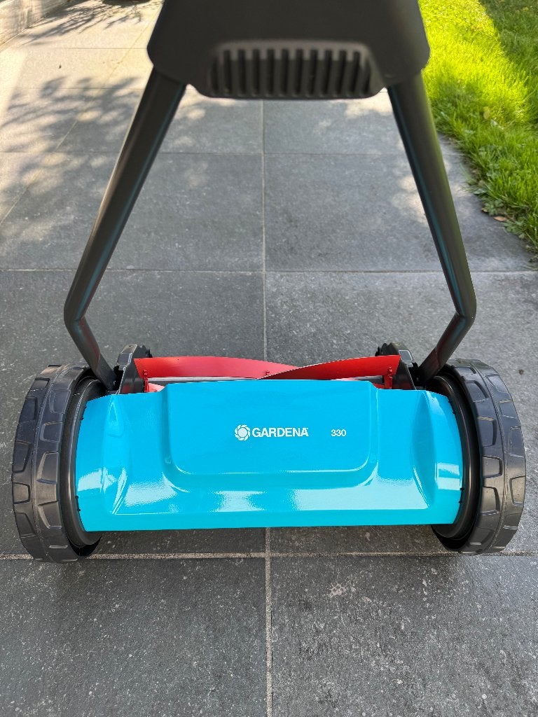 Grasmaaier Gardena, Tuin en Terras, Grasmaaiers, Ophalen, Handgrasmaaier, Zo goed als nieuw, Opvangbak