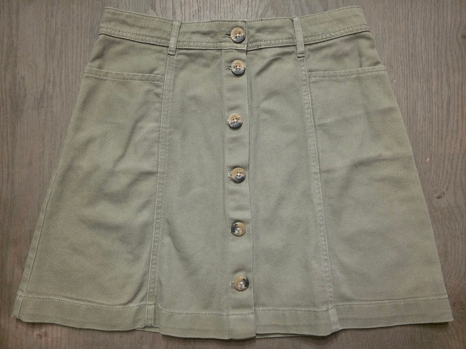 Jeansrok h&m, H&M, Boven de knie, Groen, Ophalen