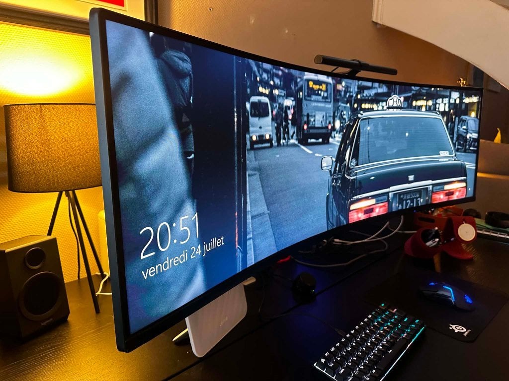 Écran 49" Samsung C49HG90 + Bras + Plaque de renfort, Informatique & Logiciels, Moniteurs, Gaming, 1 à 2 ms, Full HD, Enlèvement