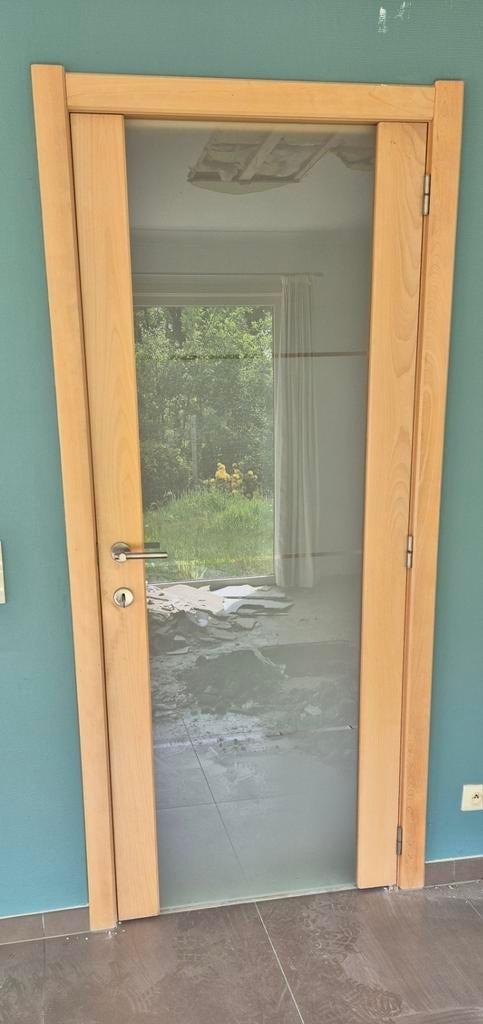 Binnendeur, Doe-het-zelf en Bouw, Deuren en Vliegenramen, Ophalen, Gebruikt, 80 tot 100 cm, Binnendeur