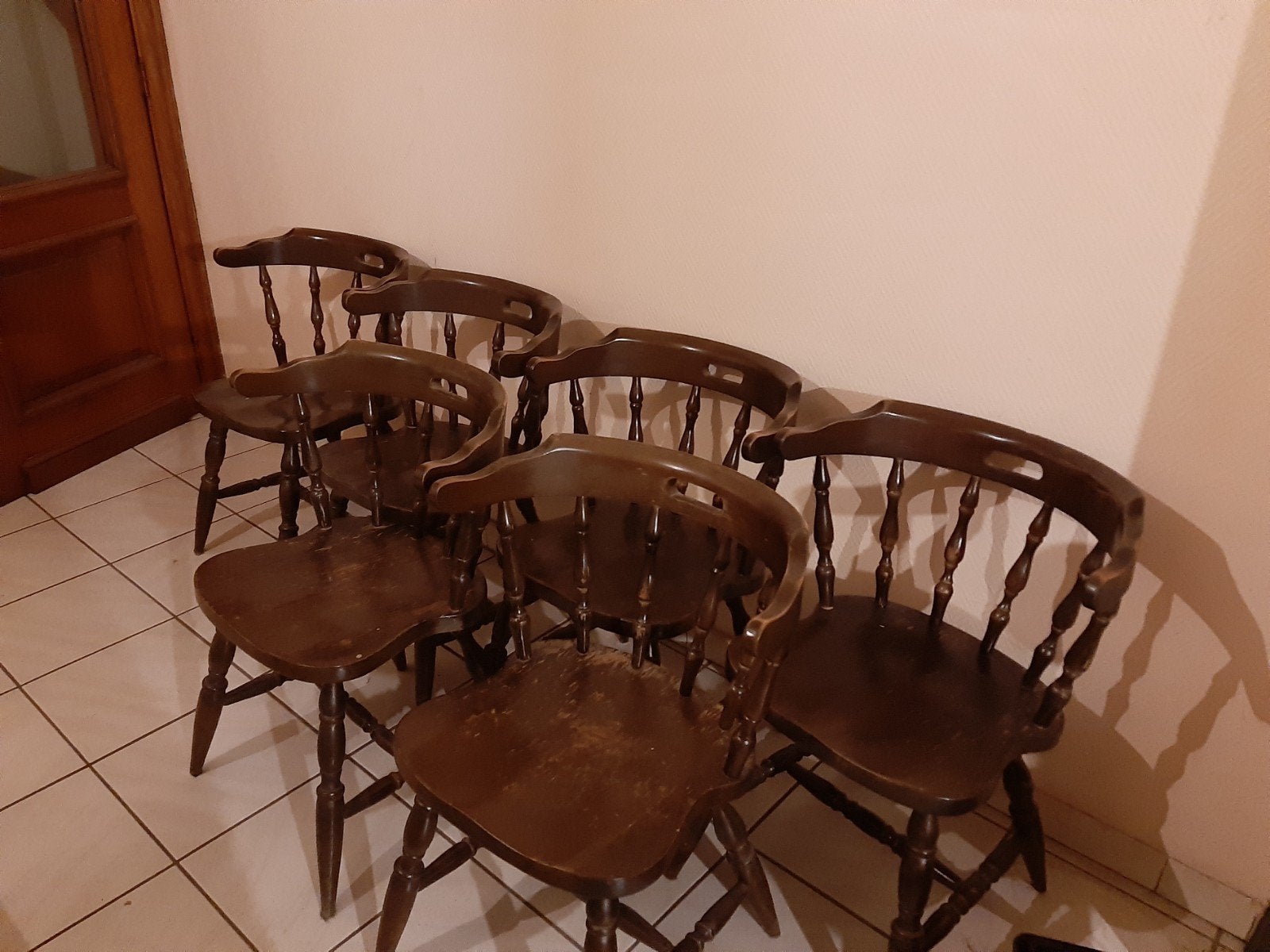 Caféstoelen 6 stuks, Ophalen