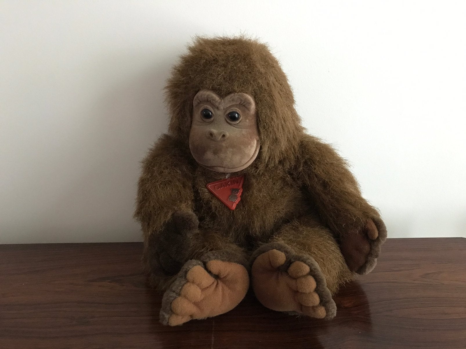 Retro vintage grote mooie Gorilla aap Dakin 40 cm l, Ophalen of Verzenden, Zo goed als nieuw, Aap