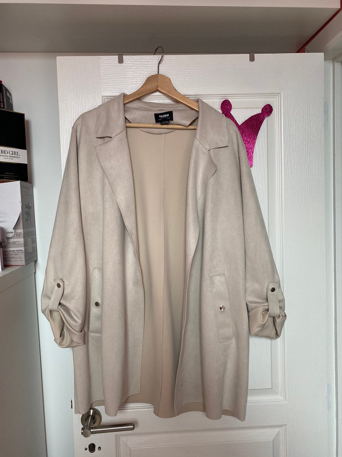 Blazer femme L ( Pull&Bear), Enlèvement ou Envoi, Comme neuf, Taille 42/44 (L), Beige