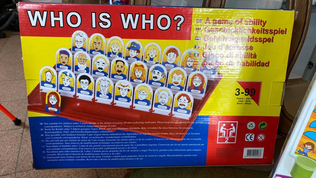 Vintage wie is het spel, Een of twee spelers, Ophalen, Gebruikt