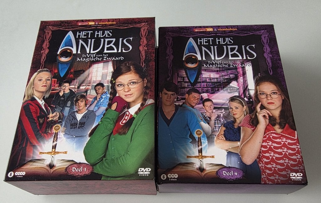 Het huis Anubis ,Vijf magische zwaard +6 films + aparte afl, Cd's en Dvd's, Ophalen of Verzenden