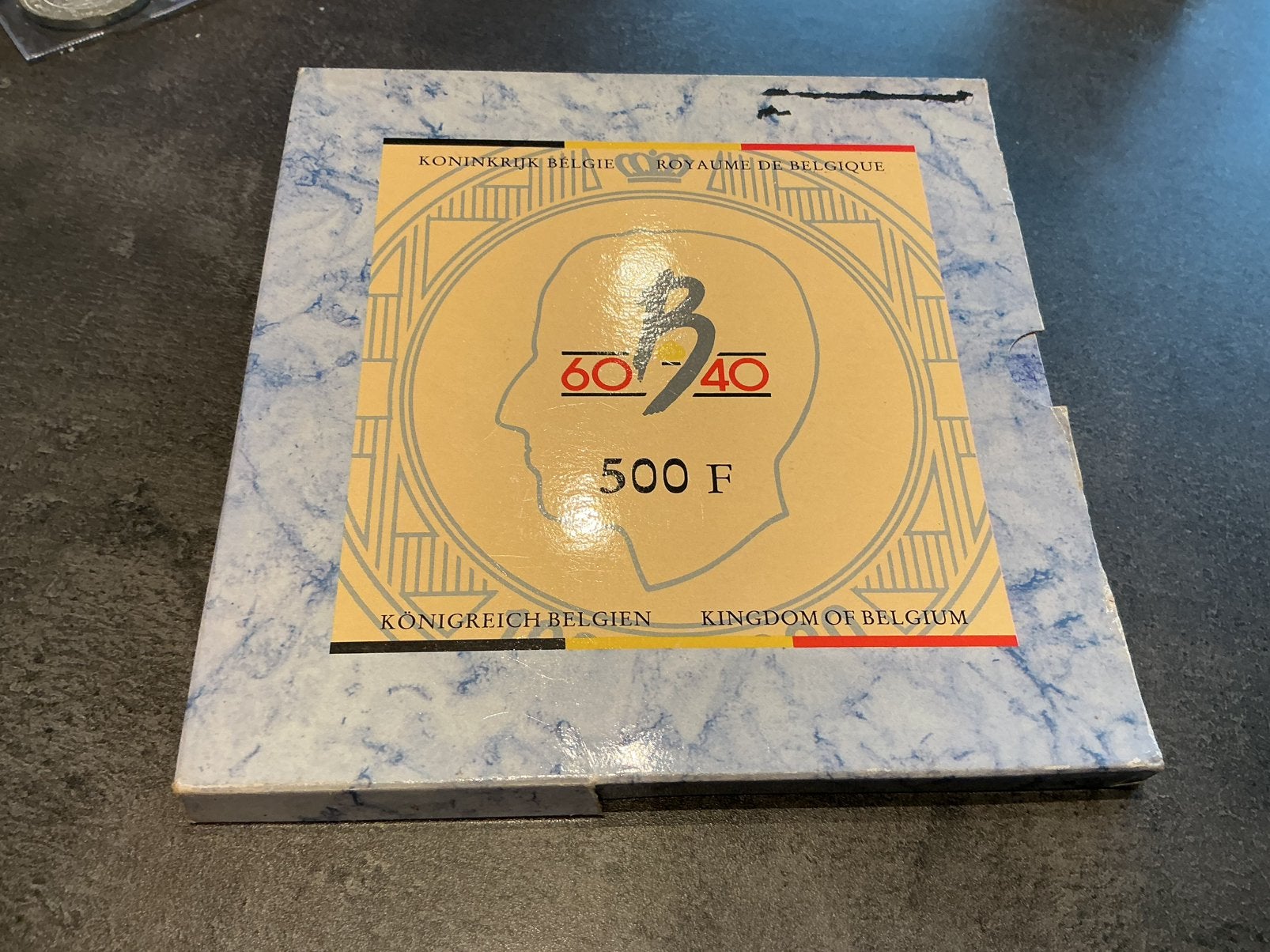 Ensemble belge 1990, épreuve 3 x 500 francs en argent, Timbres & Monnaies, Monnaies | Belgique, Enlèvement ou Envoi, Argent