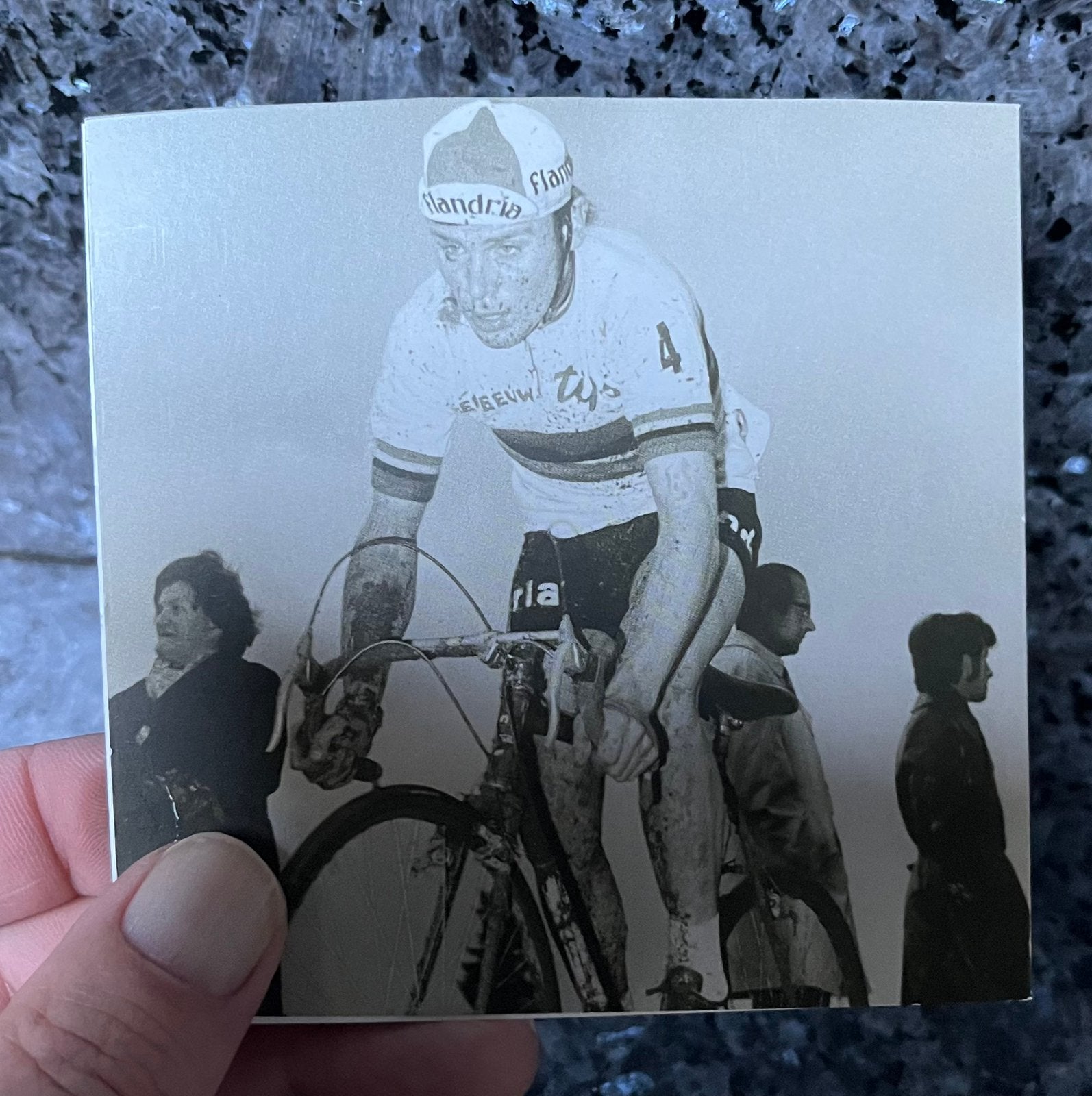 Wielrenner Norbert Dedeckere bidprent, Verzamelen, Ophalen, Zo goed als nieuw