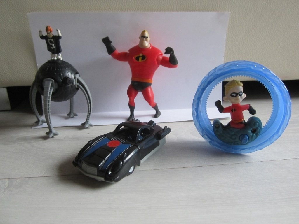 Les Indestructibles - lot de personnages - 5,00Eur, Verzamelen, Disney, Ophalen of Verzenden, Overige figuren, Zo goed als nieuw