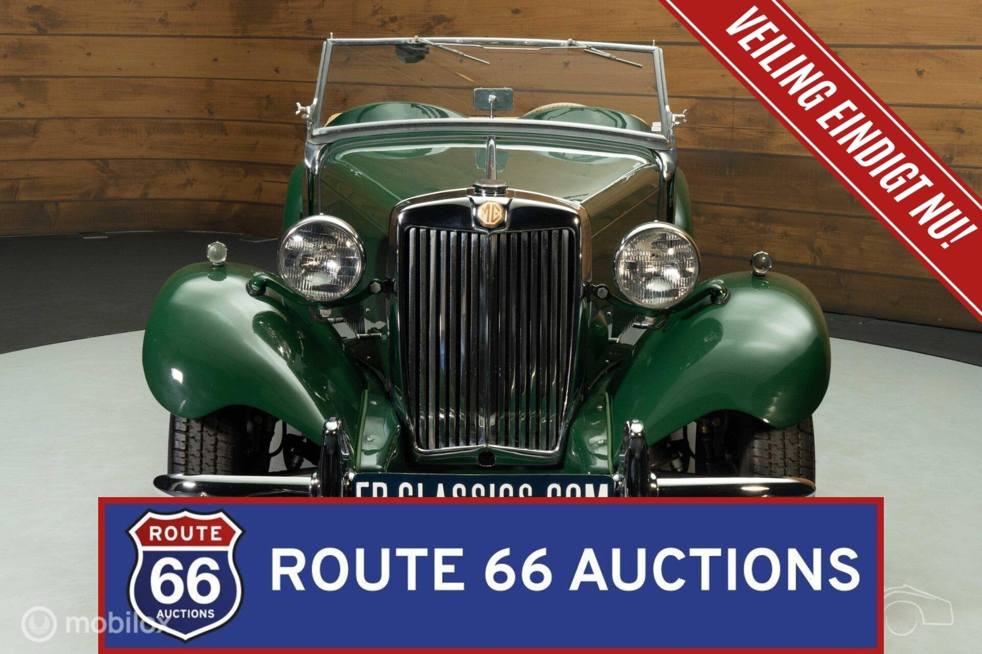 MG TD | 1950 | Route 66 Auctions, Auto's, Zwart, Bedrijf, Handgeschakeld, Overige carrosserie