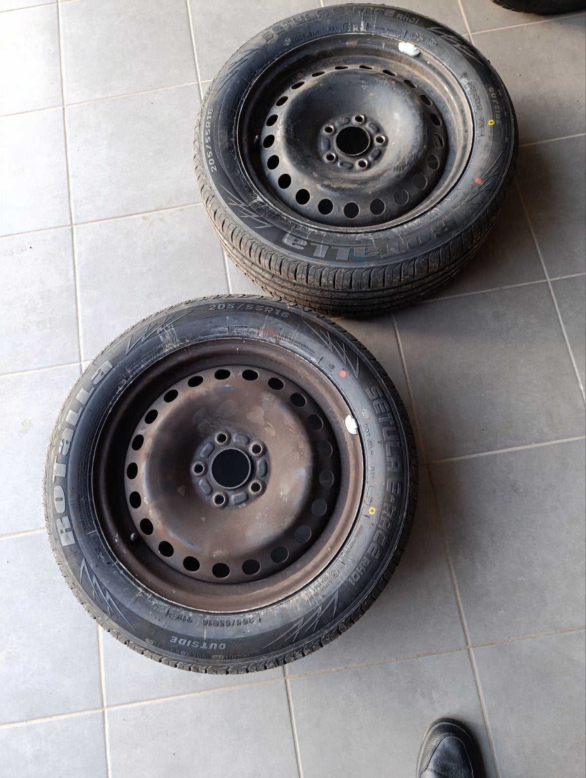 roues 16 pouces 5108, pneus nouveau!!! 205/55R16, Enlèvement, Neuf