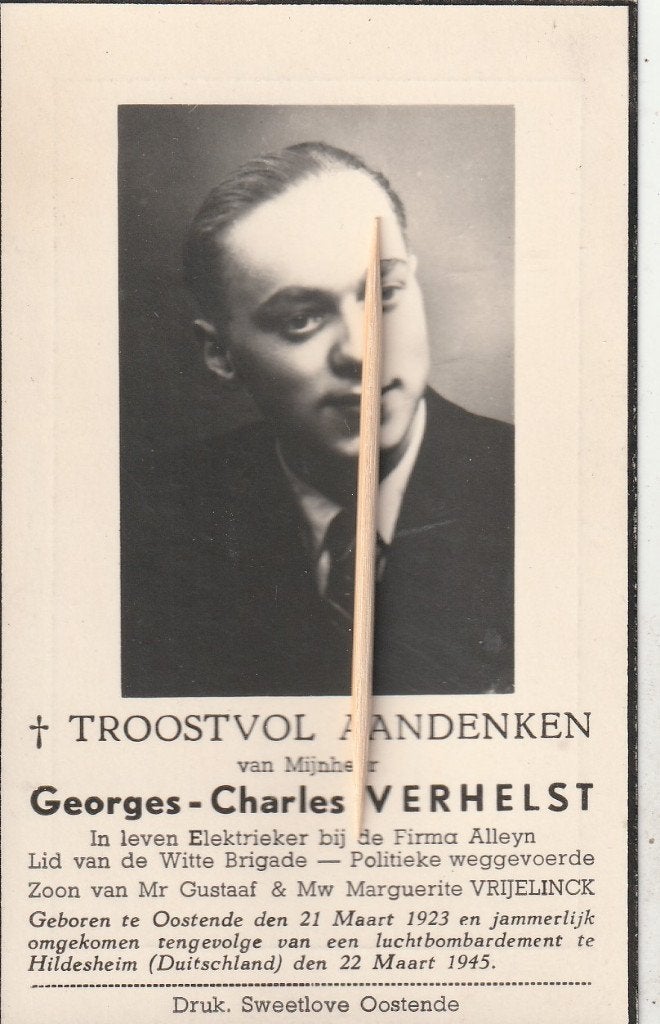 Oorlogsslachtoffer 1940-45, Envoi