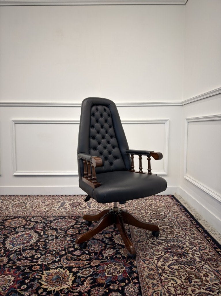 Klassiek Engels Chesterfield Bureaustoel, Enlèvement