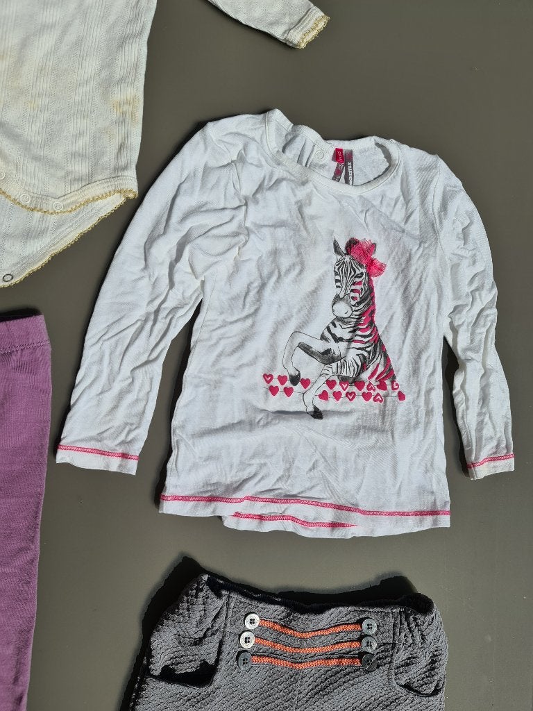 t-shirt met zebra 86, Enfants & Bébés, Enlèvement, Comme neuf