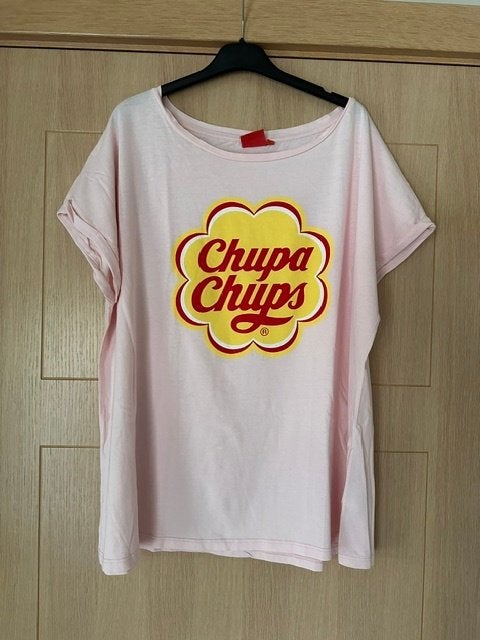 T-shirt Chupa Chups taille L (nr7521), Taille 42/44 (L), Enlèvement ou Envoi, Rose, Porté