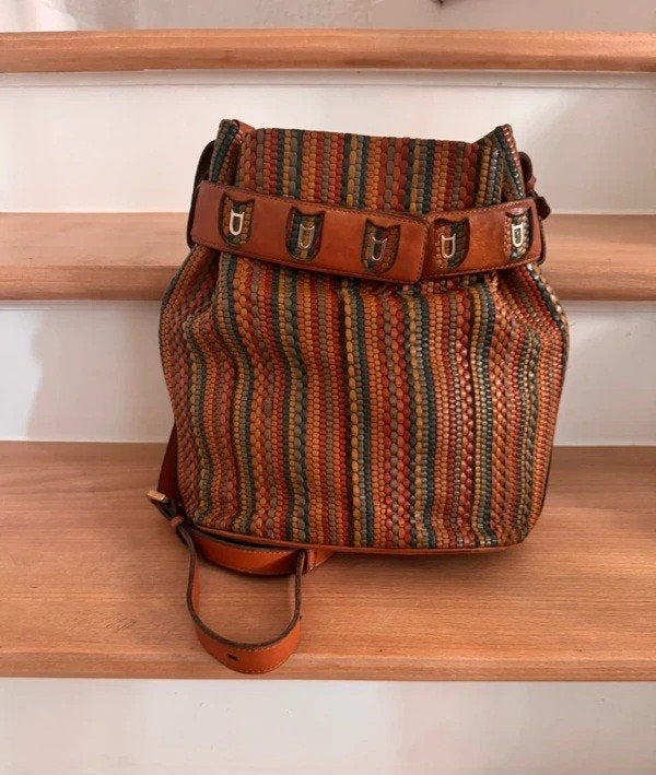 Sac Delvaux tressée  vintage, Enlèvement ou Envoi, Comme neuf