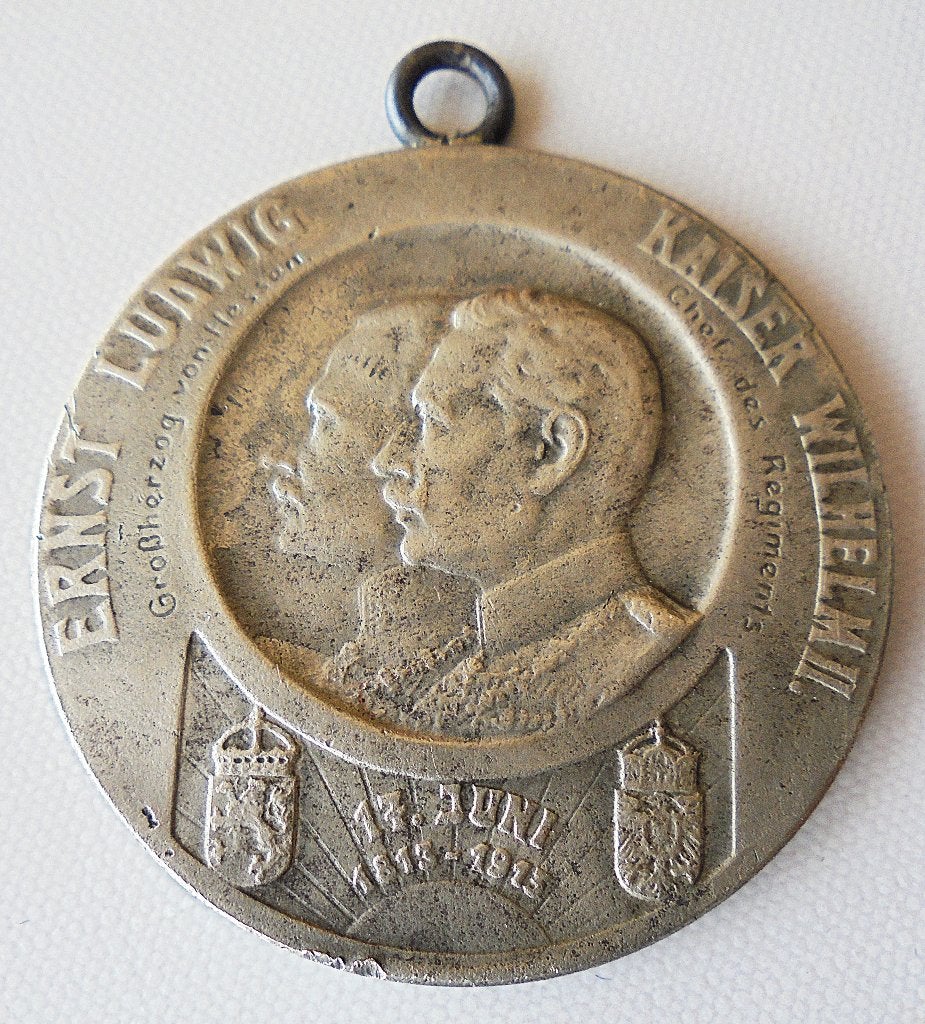 Duitse medaille 1813-1913 InfanterieReg Kaiser Wilhelm II, Ophalen of Verzenden, Landmacht, Lintje, Medaille of Wings