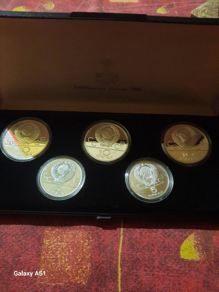 Coffret jeux de Moscou 1980, Enlèvement ou Envoi, Argent
