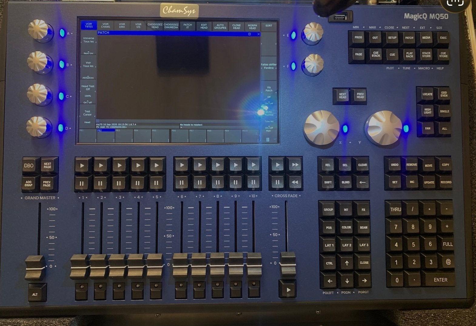 À VENDRE — ChamSys MagicQ MQ50 | Console & flightcase, Enlèvement ou Envoi, Comme neuf