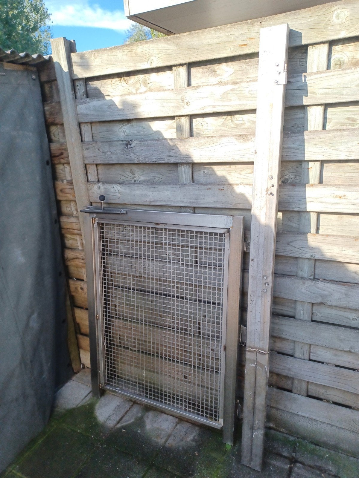 inox poortje, Jardin & Terrasse, Enlèvement, Autres matériaux, Moins de 1 mètre