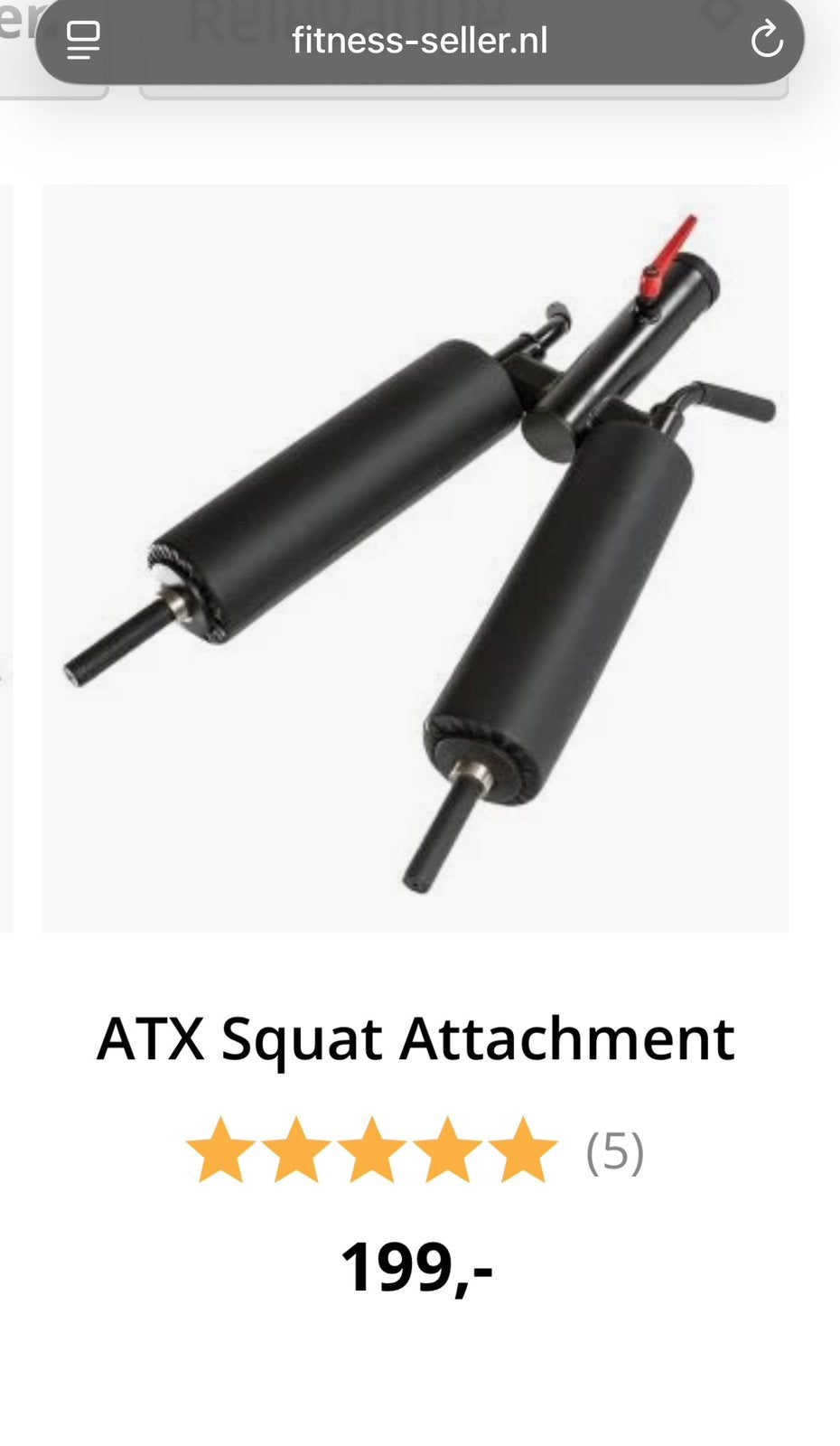 Atx Squat Attachment, Sport en Fitness, Ophalen, Zo goed als nieuw