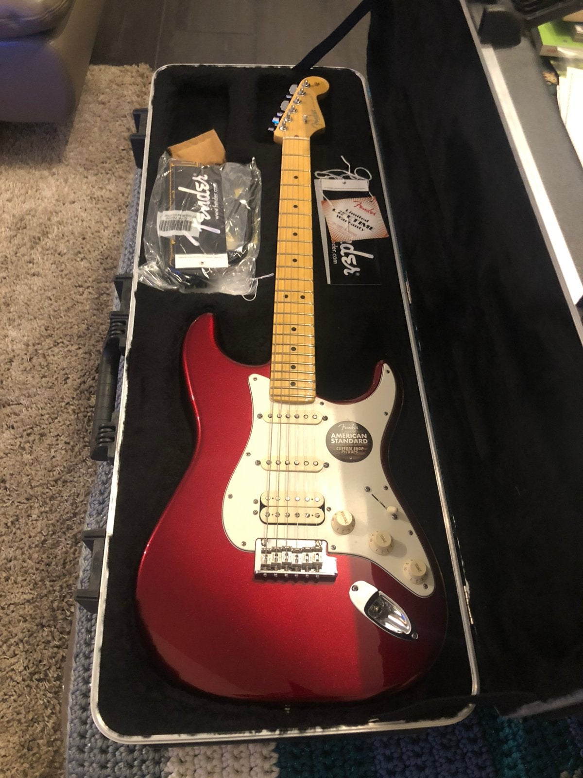 Fender Stratocaster USA HSS standard. Mint!, Muziek en Instrumenten, Ophalen, Nieuw, Fender
