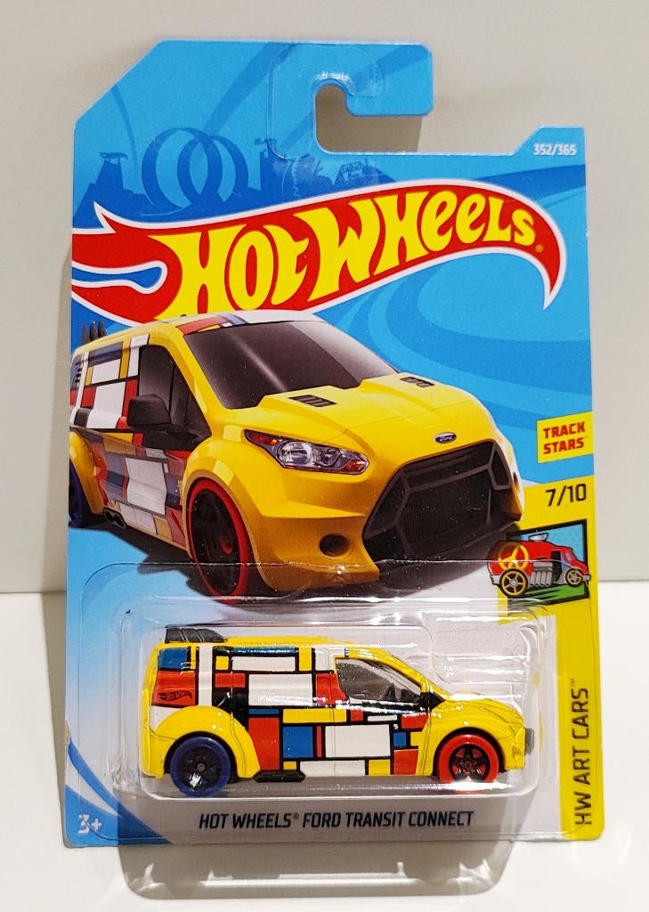 Hot Wheels Ford Transit Connect Art Cars (2017), Hobby en Vrije tijd, Modelauto's | Overige schalen, Ophalen of Verzenden