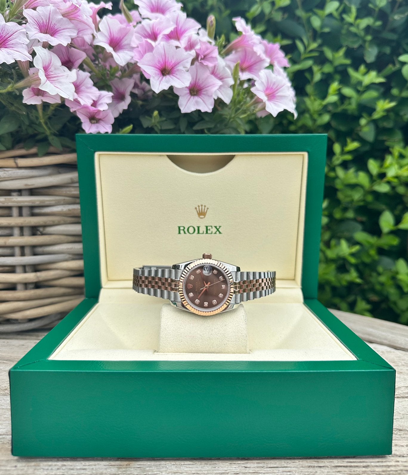 Rolex Datejust Lady, Handtassen en Accessoires, Horloges | Dames, Ophalen of Verzenden, Goud, Rolex