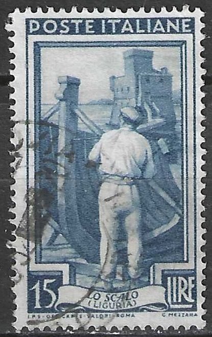 Italie 1950 - Yvert 579 - L'Italie au travail. (1ER), Envoi, Affranchi