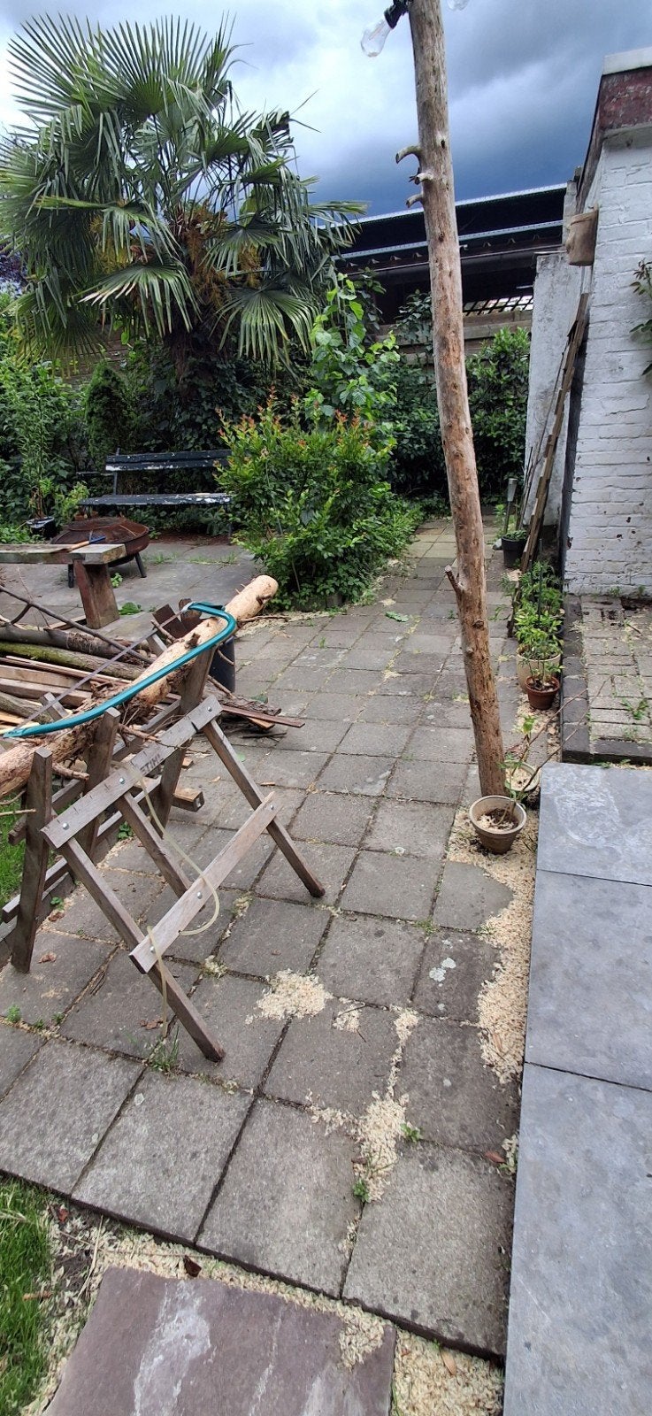 9m2 (100 stuks + extra)  vierkante tegels, Tuin en Terras, Ophalen