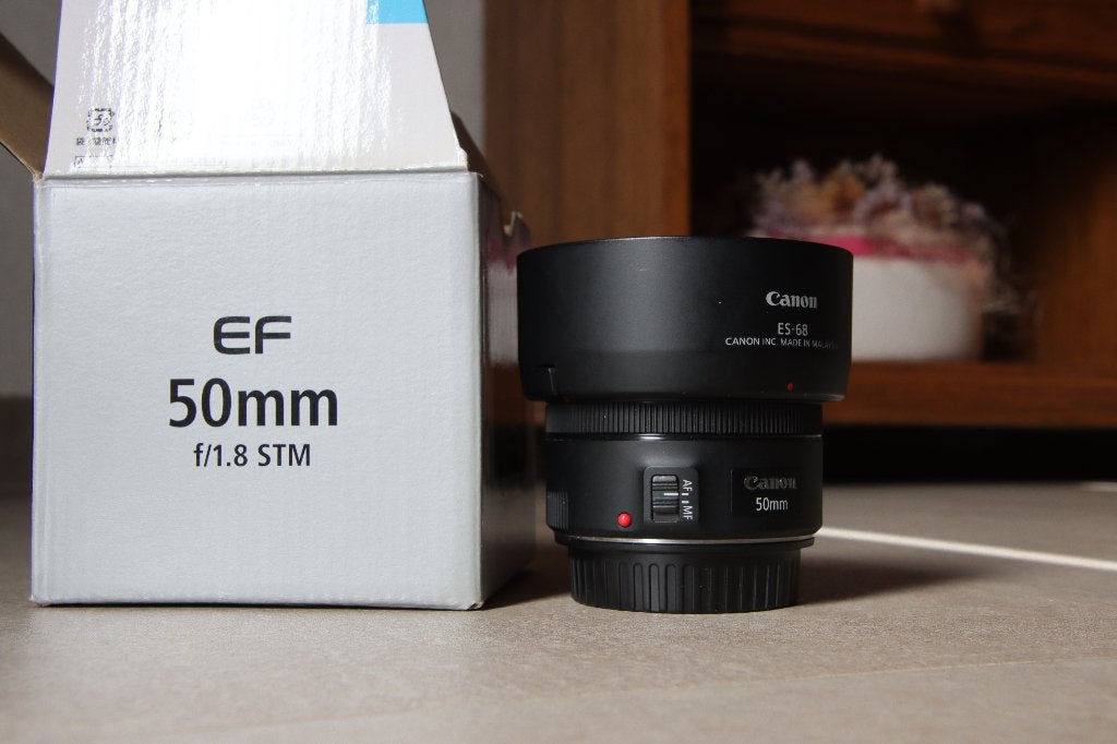Canon  ef 50mm F1.8 STM, Audio, Tv en Foto, Ophalen, Canon, Zo goed als nieuw, Standaardlens