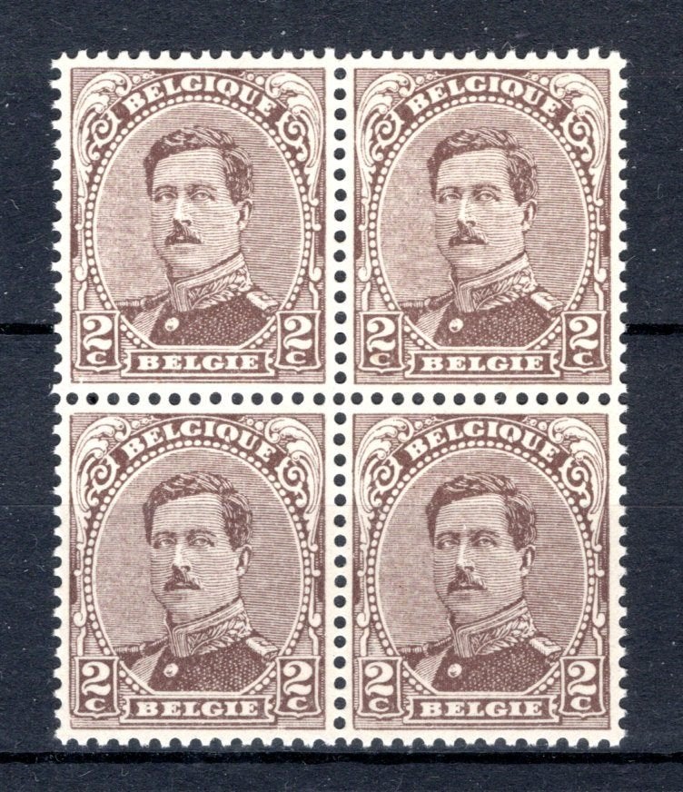 136 MNH 1915 - Z.M. Koning Albert 1 (4 stuks), Verzenden, Postfris, Postfris