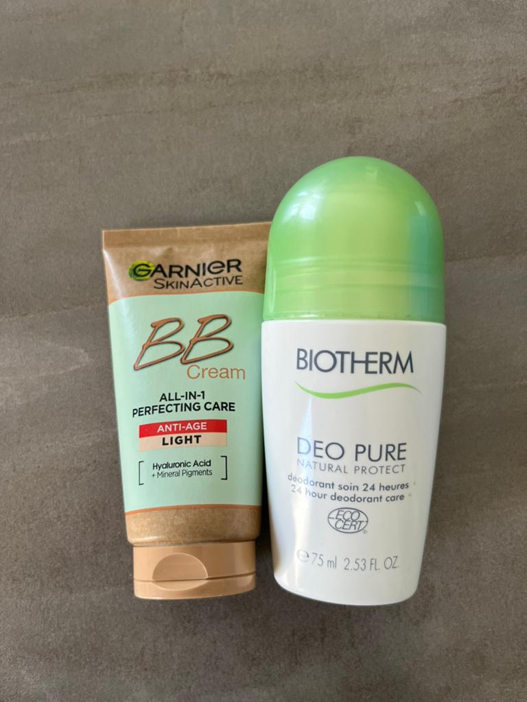 Bruine gezichtscrème en deodorant, Ophalen, Zo goed als nieuw