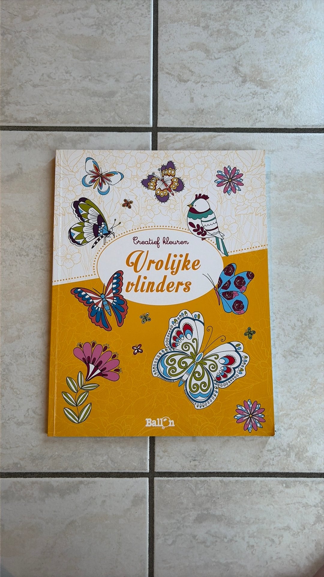 Coloriage créatif ~ papillons heureux, Envoi, Neuf, Papier, Carnet de croquis ou à dessin